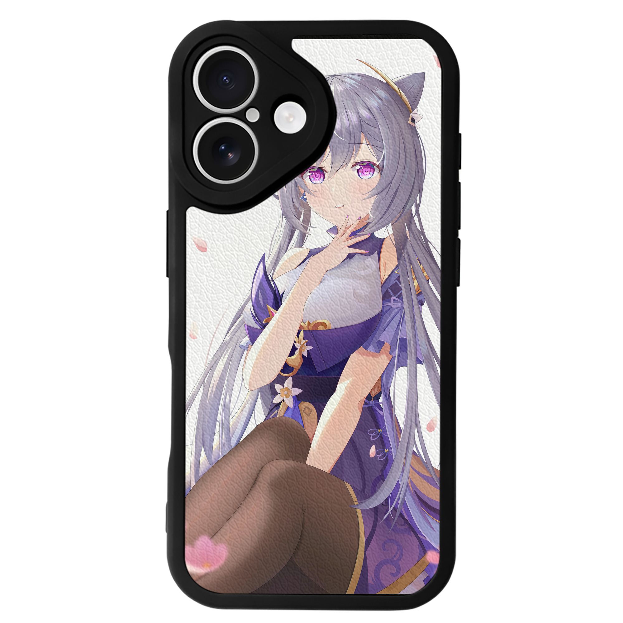 げんし神 genshin 【iPhone 16シリーズ対応】シリコンスマホケース（レザー調） 材質：シリコン
